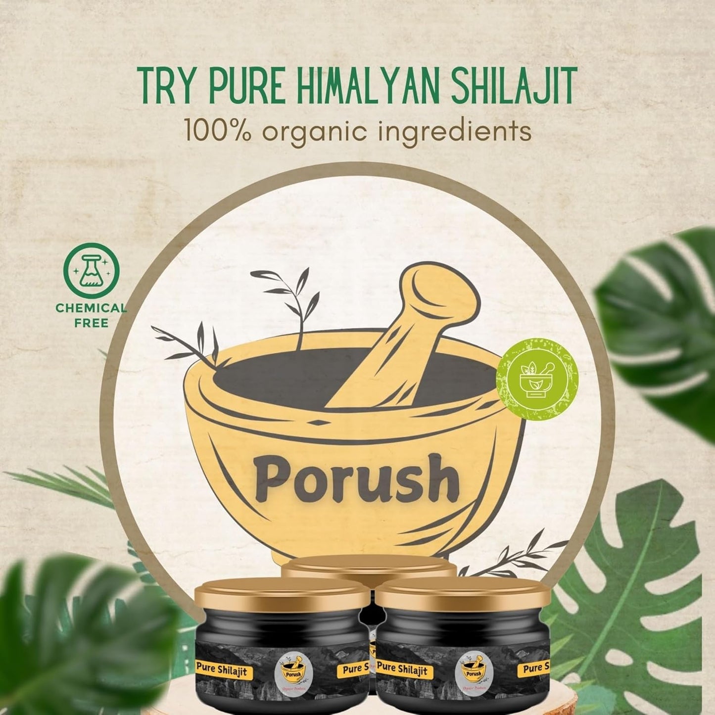 Porush Himalayan Shilajit Resin 20 Gram Pack